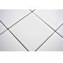 Mosaiikkilaatta Fliesen Quadrat Uni valkoinen 29,8 x 29,8 cm