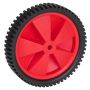 Kuljetuspyörä PVC musta/punainen 175 x 34 mm 35 kg