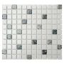 Mosaiikki Quadrat Mix TD 180N Musta/Valkoinen 30,5 x 30,5 cm