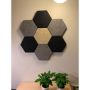 Akustiikkalevy FibroTech Hexagon harmaa 18 kpl 289 x 250 mm