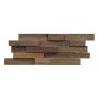 3D-seinäpaneeli Indo Teak FSC Charred 500 x 200 x 10-20 mm