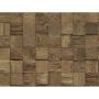 3D-seinäpaneeli Indo Teak Classic Cube Bali 552 x 184 x 10-20 mm