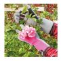 Puutarhakäsine Gardol rannesuojalla pinkki koko 8