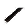 L-kulmaprofiili Musta 40 x 10 x 2000 mm
