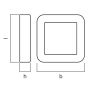 Ulkoseinävalaisin Ledvance Square LED IP44 Antrasiitti