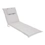 Aurinkotuolin pehmuste Sunfun Claphan 190 x 60 x 8 cm vaaleanharmaa