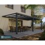 Terassikatos Canopia Stockholm harmaa/kirkas 3,4 x 7,3 m