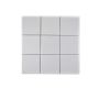Mosaiikkilaatta Fliesen Quadrat Uni valkoinen 29,8 x 29,8 cm