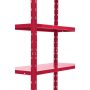 Metallihylly Regalux punainen 180 x 90 x 40 cm