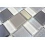 Mosaiikkilaatta Fliesen Dazzle harmaa 30 x 30 cm
