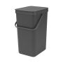Roska-astia Brabantia Sort&Go 16 L Harmaa
