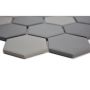 Mosaiikkilaatta Fliesen Hexagon Mix harmaa/tummanharmaa 32,5 x 28,1 cm