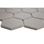 Mosaiikkilaatta Fliesen Hexagon Uni matta harmaa 32,5 x 28,1 cm