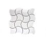 Mosaiikki Wave Valkoinen