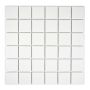 Mosaiikkilaatta Fliesen Quadrat Uni valkoinen 29,8 x 29,8 cm
