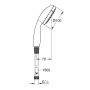 Käsisuihku Grohe Vitalio Start 100 ja letku 150 cm